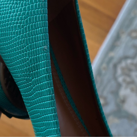 Tory Burch Mini Miller Flat Micro Tejus Green 8.5 - Picture 10 of 11